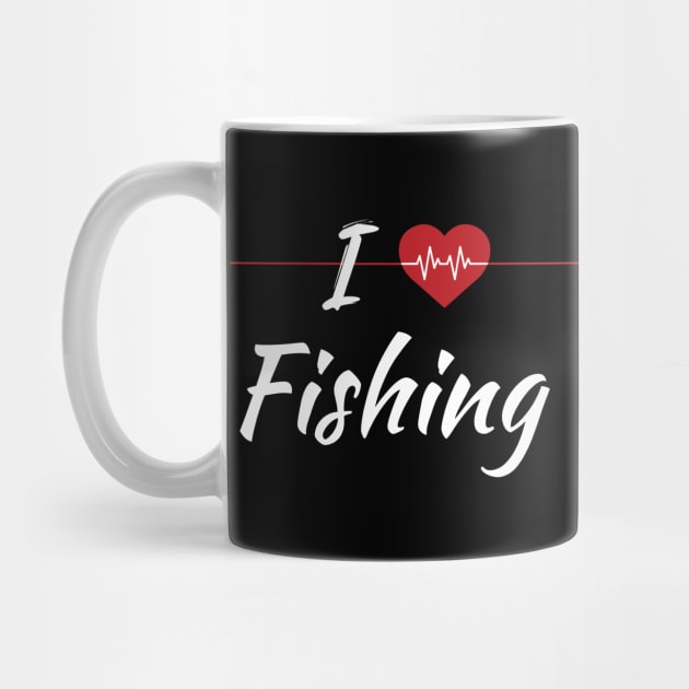 I Love Fishing Heartbeat by SAM DLS